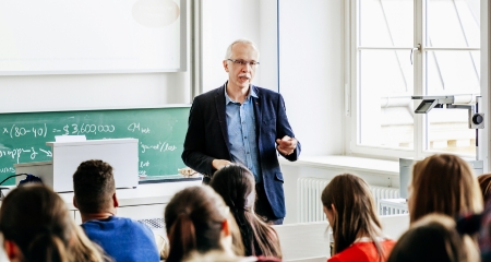 Male Professor in front of Class